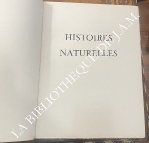 Histoires naturelles — Pointes sèches originales de Pierre Letellier