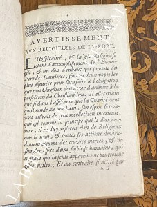 Cérémonial des Religieuses Hospitalières de la Miséricorde de Jésus
