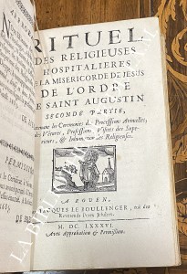 Cérémonial des Religieuses Hospitalières de la Miséricorde de Jésus