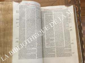 Digestum Vetus Iuris Civilis — Édition de Lyon (1585)