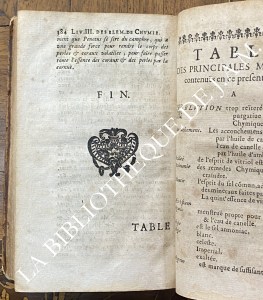Les Elemens de Chymie, de M. Iean Beguin, Aumosnier du Roy. Reveuz, notez, expliquez, et augmentez, par I.L.D.R.B.IC.E.M