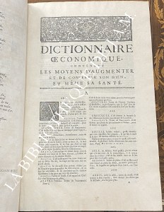 Dictionnaire œconomique