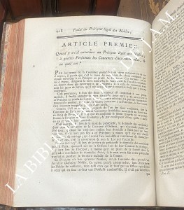 Traités sur différentes matières de droit civil appliquées à l&rsquo;usage du barreau et de jurisprudence française