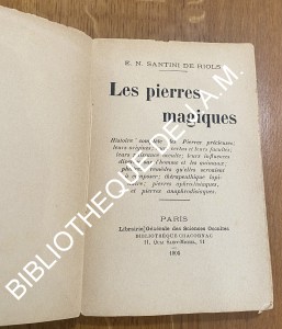 Les Pierres magiques – Édition originale